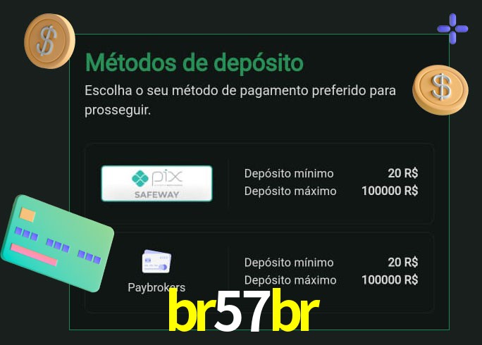 O cassino br57br oferece uma grande variedade de métodos de pagamento